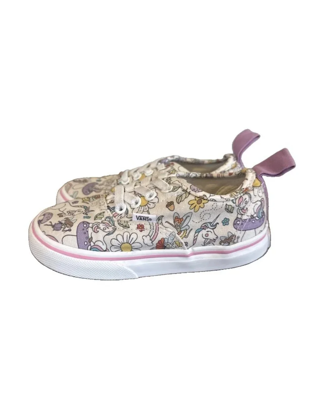 Vans Off The Wall Shoes Shoes Size 8 Toddler Unicorn Canvas Sneakers White